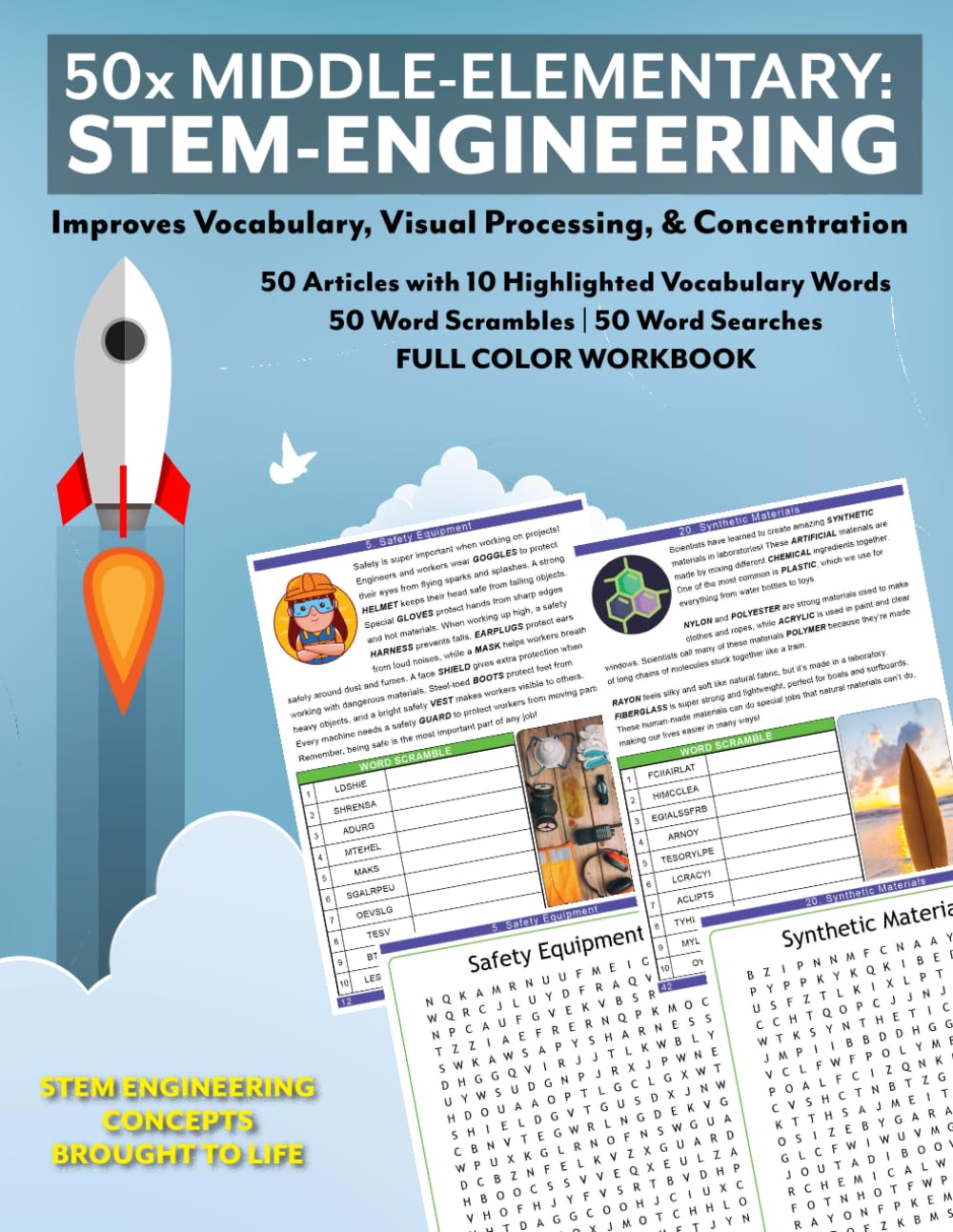 Cover of 50x Middle Elementary: STEM-Engineering